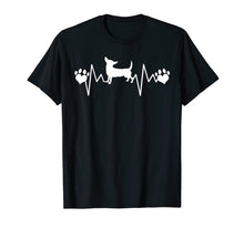 Load image into Gallery viewer, CHIWEENIE DOG LOVE T-SHIRT, Heartbeat Paw Gift Shirt