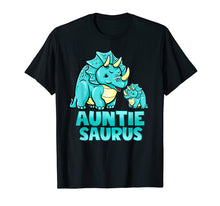 Load image into Gallery viewer, Auntie Saurus Dinosaur Funny Auntiesaurus T-Shirt For Aunt