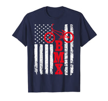 Load image into Gallery viewer, BMX Shirt: USA American Flag Sport Fan Bike Biking T-Shirt