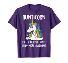 Load image into Gallery viewer, Aunticorn Like A Normal Aunt Only More Awesome Unicorn Shirt