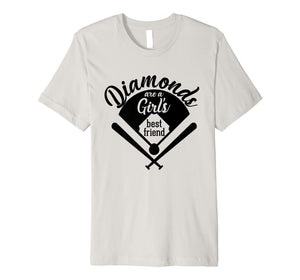 Diamonds are a Girl's Best Friend T - Shirt | Baseball Team