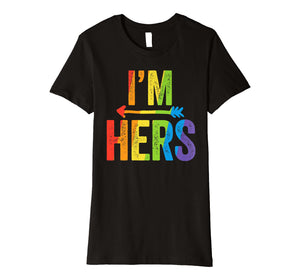 I'm Hers Lesbian Pride Shirt LGBT Bride Wedding Pride