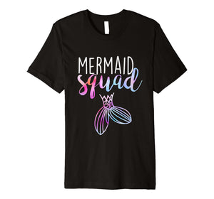 Mermaid Squad Mermaid Birthday Party Shirt