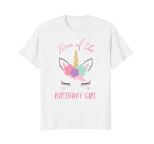 Load image into Gallery viewer, Cute Unicorn Mom Shirt, Mom of the Birthday Girl
