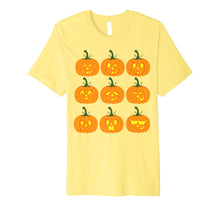 Load image into Gallery viewer, Pumpkin Emojis Halloween Shirt | Funny Carved Pumpkins Gift
