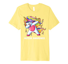 Load image into Gallery viewer, Autism Unicorn Dabbing Shirt | Autism Awareness Ribbon Tee
