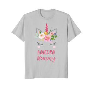 Boho Unicorn Mom Shirt, Pink Unicorn Mommy Gift