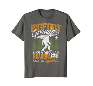 Bigfoot Grandpa T-Shirt Sasquatch Yeti Camping Gift Shirt