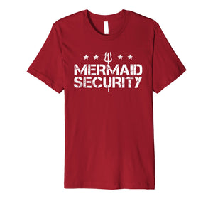 Merman Mermaid Security Shirt Funny Swimming Gift