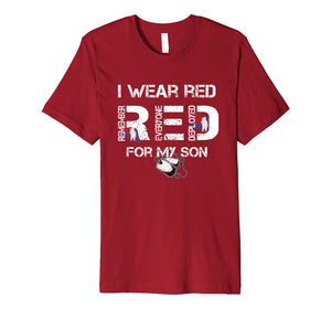 Red Friday Military Mom Shirt Women's I Wear Red For My Son