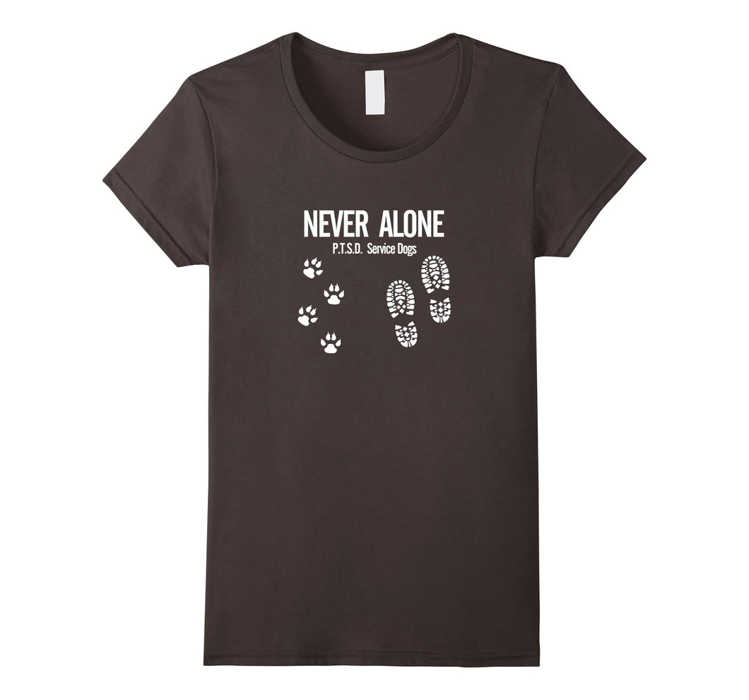 Never Alone P.T.S.D. Service Dogs T-shirt