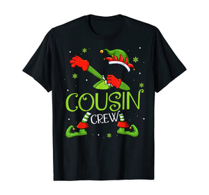 Cousin Crew Dabbing Dance Family Xmas Gift for Girl Kid Boy T-Shirt