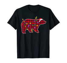 Load image into Gallery viewer, Christmas Decorations Red Plaid Buffalo Bear Xmas Pajamas T-Shirt
