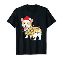 Load image into Gallery viewer, Corgi Christmas Tree Light Santa Dog Xmas Kids Boys Pajamas T-Shirt
