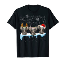 Load image into Gallery viewer, Christmas Pajama Three Hippie Elephants Costume Xmas gift T-Shirt
