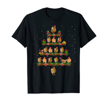 Load image into Gallery viewer, Chicken Christmas Tree Lights Funny Chicken Xmas Gift T-Shirt
