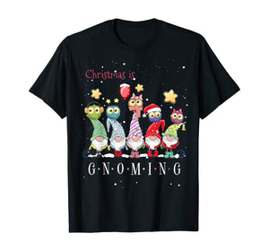 Christmas is Gnoming God Jul Gnome Tomte Xmas Santa Holiday T-Shirt