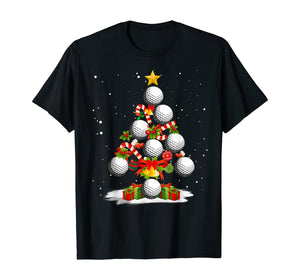 Christmas Pajama Golf Christmas Ornaments Tree Xmas Gift T-Shirt