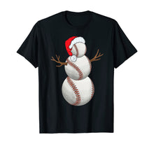 Load image into Gallery viewer, Christmas Baseball Snowman Ball Xmas Gift For Men Women Kids T-Shirt
