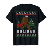 Load image into Gallery viewer, Christmas Sasquatch Santa Bigfoot Believe Yeti Xmas Gift Tee T-Shirt

