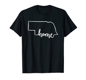 Cute Nebraska Home T-Shirt - Cool NE Midwesterner Tee