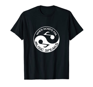 Music T-Shirt Teacher Musical Notes Yin Yang Musician Tee