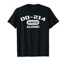 Load image into Gallery viewer, DD-214 US Coast Guard (USCG) Alumni T-Shirt Men and Women
