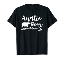 Load image into Gallery viewer, Auntie Bear T Shirt - Gift for Aunt Camping Lovers
