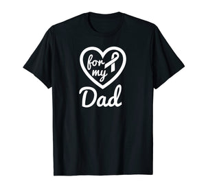 Lung Cancer Shirts for Dad Ribbon Heart Awareness Products