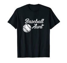 Load image into Gallery viewer, Baseball Aunt Baseball Shirt, Cute Funny Lingo Player Fan
