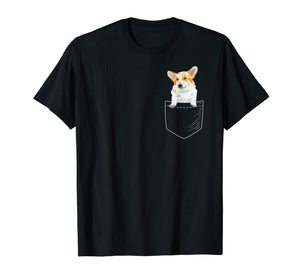 Corgi in Pocket Shirt - Cute Corgi Gift