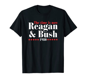 Reagan Bush 80 Ronald Reagan 1980 Campaign T-Shirt