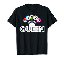 Load image into Gallery viewer, Bingo T-Shirt Bingo Queen Crown Tee Shirt Bingo Balls Gift
