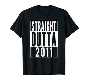 STRAIGHT OUTTA 2011 8th Birthday 8 years old T-Shirt