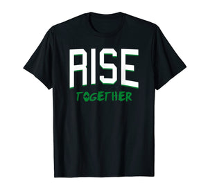 Boston Massachusetts Rise Together Shamrock T-shirt
