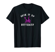 Load image into Gallery viewer, Exercise Motivational Shirt Suck It Up Quote Cycle Tee
