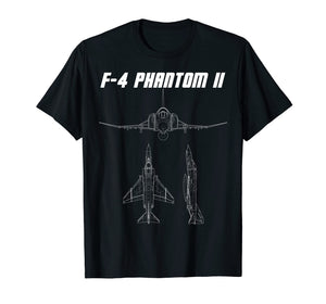F4 Phantom Shirt Supersonic U.S. Military Jet Tee
