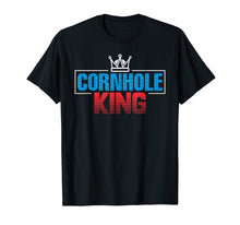 Load image into Gallery viewer, Cornhole King Crown Champions T Shirt

