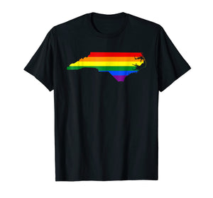 North Carolina Rainbow Flag T-Shirt