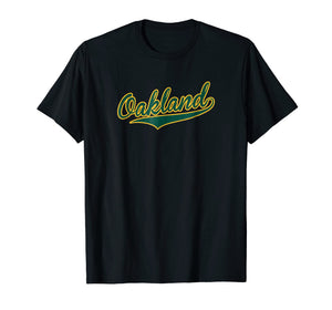Oakland T-Shirt - Baseball Script