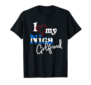 Camisetas Nicaragua I Love My Nica Girlfriend Te Amo Shirt