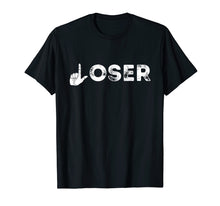 Load image into Gallery viewer, Loser T-Shirt - Loser Hand Gesture Shirt - Hand Sign T-Shirt
