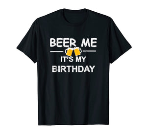 Beer Me It's My Birthday T-shirt Emoji Birthday Gifts Tee