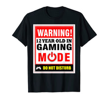 Load image into Gallery viewer, 12th Birthday Gamer T-Shirt Boys Girls PC Gaming Tee Shirt
