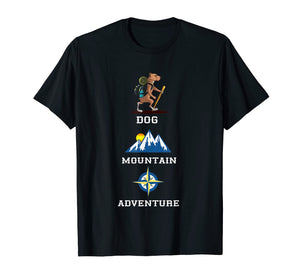 Mountain Adventure Pitbull Hiking Camping Outdoor Gift Shirt