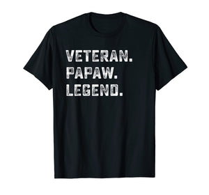 Family Gifts For Papa Veteran Papaw Legend Shirt