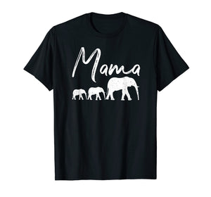 MAMA Shirt ELEPHANT Mother's Day Gifts Mommy Mom Best Top