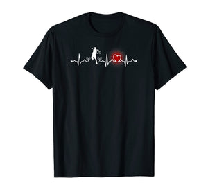 Cute Heartbeat Funny Tennis Player T Shirt Gift