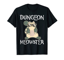 Load image into Gallery viewer, Dungeon Moewster Cats RPG DND T Shirt DM Funny Cat Gift
