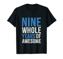 Load image into Gallery viewer, 9th Birthday Shirt Gift Boy Age 9 Nine Year Old Boys Son
